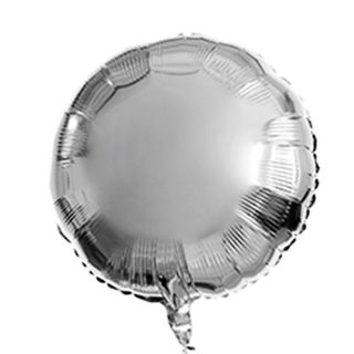 Helium balloon Silver ROUND SHAPE