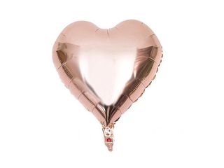 Helium balloon Heart Rose Gold