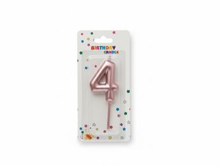 Number Candle Pink - 4