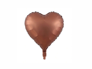 Helium balloon Heart Brown
