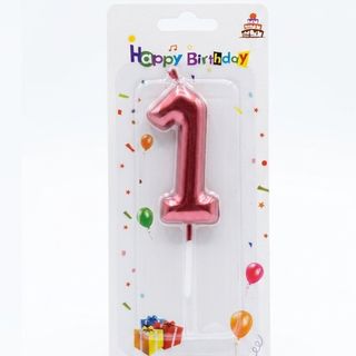 Number Candle Red - 1