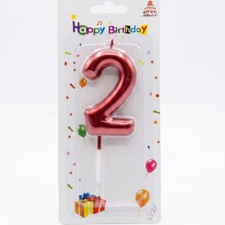 Number Candle Red - 2