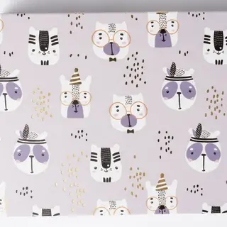Little Postcard 6.5cm*9cm(purple with cats)