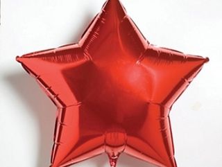 Helium balloon Star Red