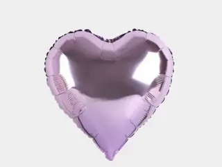 Helium Balloon Heart Light Purple