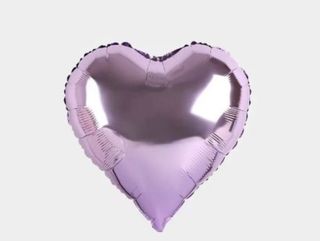 Helium Balloon Heart Light Purple