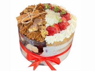 შერეული ტორტი ხილით და ნიგვზით 10-11 ნაჭერი