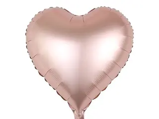Helium balloon Heart Brown