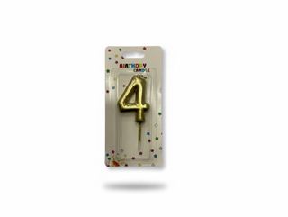 Number Candle Gold - 4