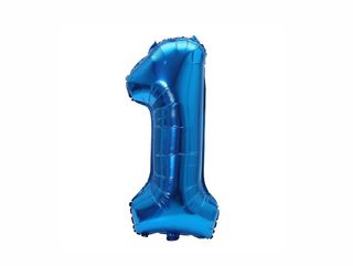 Helium Balloon Number Blue 1