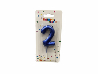 Number Candle Blue - 2