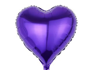 Helium balloon Heart Purple