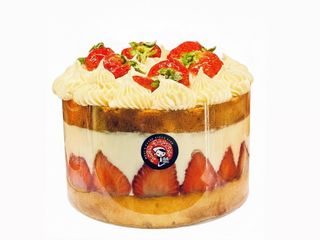 მარწყვის ტორტი მოხარშული კრემით 6-7 ნაჭრიანი