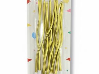 ქრომირებული სანთელი ოქროსფერი