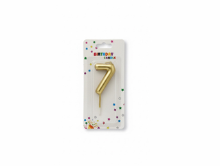 Number Candle Gold - 7