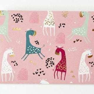 Little Postcard 6.5cm*9cm (pink with Giraffe)