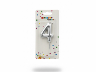 Number Candle Silver - 4