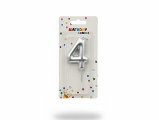 Number Candle Silver - 4