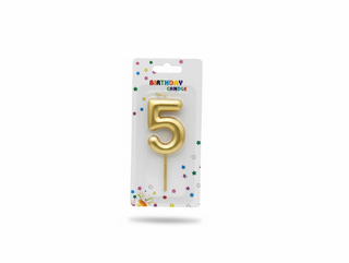 Number Candle Gold - 5