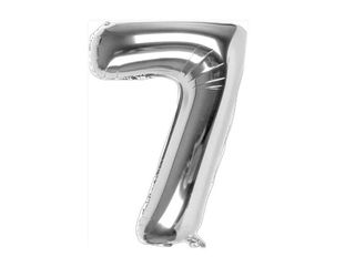 Helium Balloon Number Silver - 7