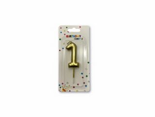 Number Candle Gold - 1