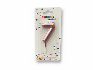Number Candle Pink - 7