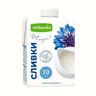 Milkavita სასმელი ნაღები 10 პროცენტი, 500 მლ
