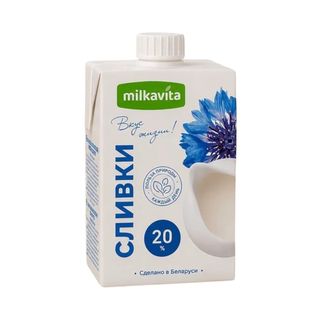 ნაღები Milkavita 20 პროცენტი, 500 მლ