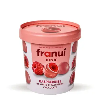ფრანუი Pink: ჟოლო ამოვლებული ვარდისფერ შოკოლადში