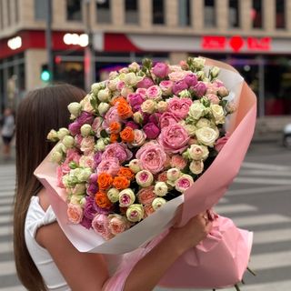 51 random color spray roses mix