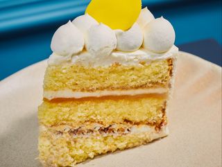 ტროპიკული ტორტის ნაჭერი კრემყველით