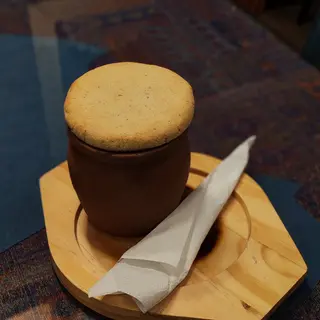 ლობიო ქოთანში, მჭადით
