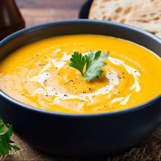 გოგრის კრემ სუპი/Creamy Pumpkin Soup/Крем-суп из тыквы