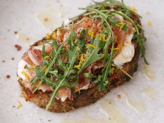 Stracciatella & Prosciutto Toast