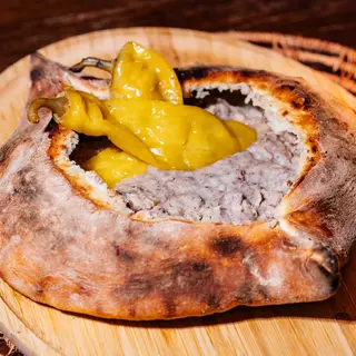 ლობიანის აჭარული ხაჭაპური/Adjarian khachapuri with beans