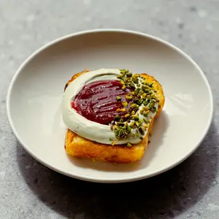 Pistachio and Raspberry French Toast