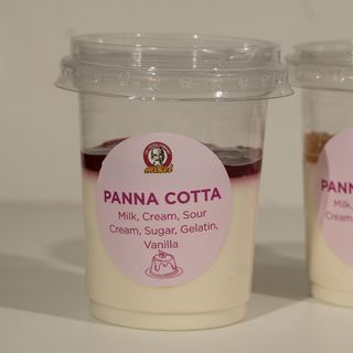 ჟოლოს პანაკოტა