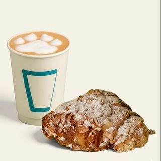 Latte and Almond Croissant