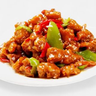 V16 - შემწვარი ღორის ხორცი ტკბილ - ცხარე სოუსში / 焦溜肉段