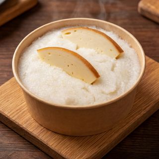 ღომი და შებოლილი სულგუნი (დიდი პორცია)