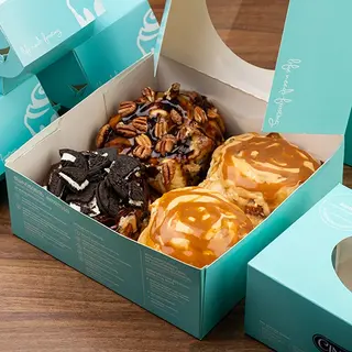 2 Caramel Lovers Bon, 1 Cookie-Choco Bon, 1 Turtle Bon