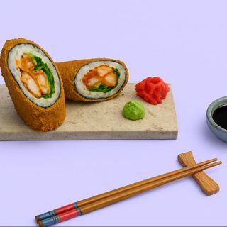 კრევეტის ცხარე ბურიტო როლი