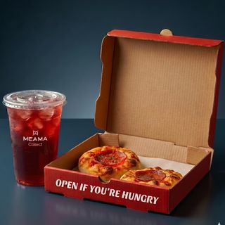 1 სასმელს + 2 პიცა ბაიტსი