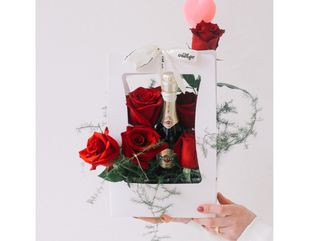 Martini and Red roses