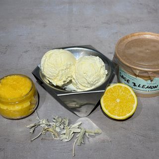 სალბი (შალფეი) და ლიმნის ჯემის ნაყინი, 300 გრ