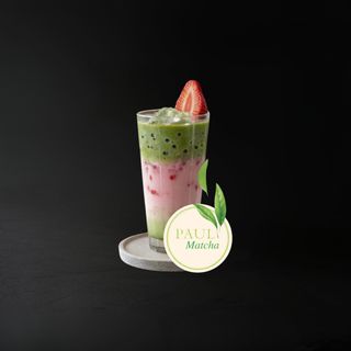 ცივი მატჩა ლატე მარწყვით