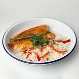 Tilapia with basmati rice