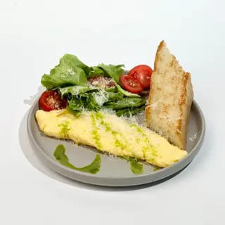 French omelette with parmesan