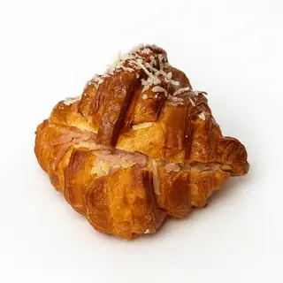 Croissant with ham and cheese
