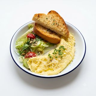 French omelette with parmesan